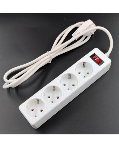 SP4W-530 GARDA. Сетевой фильтр 4 розетки,3м, белый. 5bites в Армавире