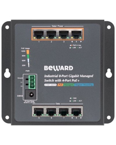 STWP-08HP4. Коммутатор 8-портовый. Beward в Армавире