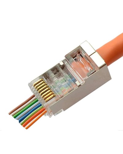 8P8C-SH-FC (100 шт) (10796c). Разъем RJ-45. CABEUS в Армавире