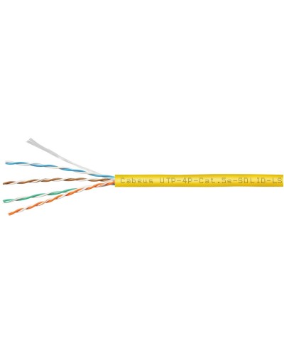 UTP-4P-Cat.5e-SOLID-LSZH-YL (9780c). Кабель «витая пара» (LAN) для структурированных систем связи. CABEUS в Армавире