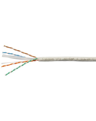 UTP-4P-Cat.6-SOLID-LSZH-GY-100 (11108c-5). Кабель «витая пара» (LAN) для структурированных систем связи. CABEUS в Армавире