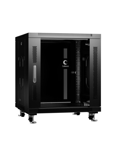 SH-05C-12U60/80-BK (8570c). Шкаф телекоммуникационный 19 напольный 12U. CABEUS в Армавире