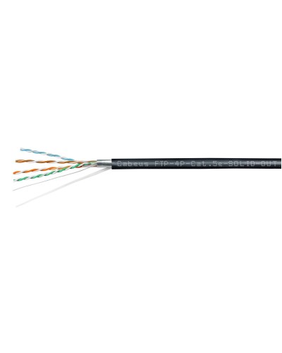 FTP-4P-Cat.5e-SOLID-OUT-PE-UV (11792c). Кабель «витая пара» (LAN) для структурированных систем связи. CABEUS в Армавире