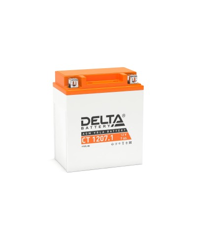 Delta CT 1207.1. Аккумулятор герметичный свинцово-кислотный стартерный. Delta в Армавире