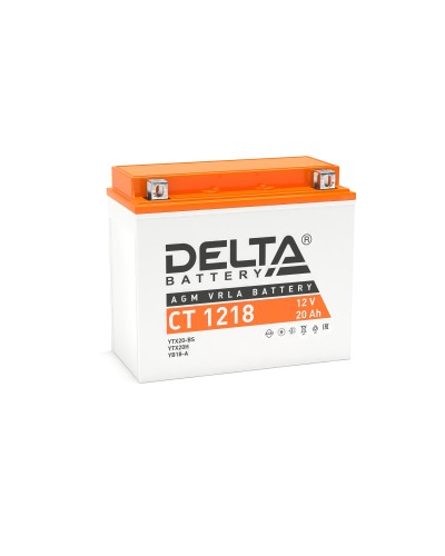 Delta CT 1218. Аккумулятор герметичный свинцово-кислотный стартерный. Delta в Армавире