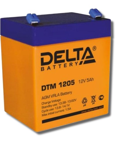 Delta DTM 1205. Аккумулятор герметичный свинцово-кислотный. Delta в Армавире