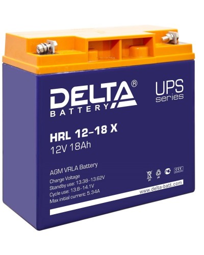 Delta HRL 12-18 X. Аккумулятор герметичный свинцово-кислотный. Delta в Армавире