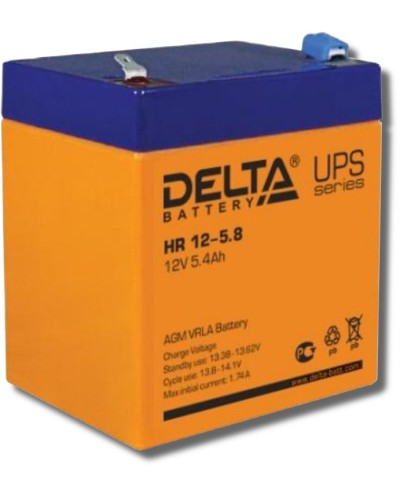 Delta HR 12-5.8. Аккумулятор герметичный свинцово-кислотный. Delta в Армавире