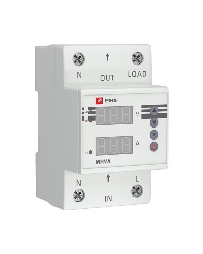 MRVA 50A PROxima (MRVA-50A). Реле напряжения и тока с дисплеем. EKF в Армавире