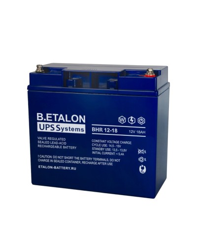 B.ETALON BHR 12-18. Аккумулятор герметичный свинцово-кислотный. ETALON в Армавире