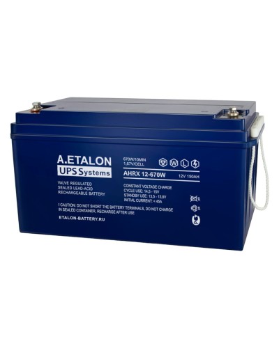 A.ETALON AHRX 12-670W (150). Аккумулятор герметичный свинцово-кислотный. ETALON в Армавире