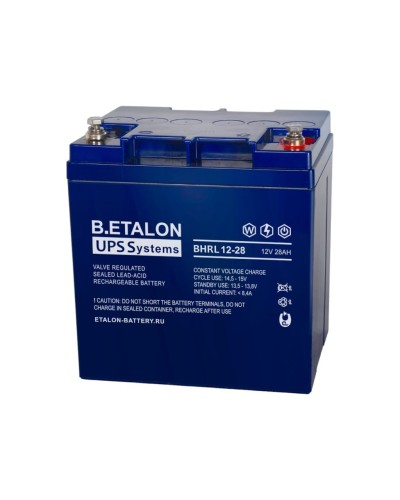 B.ETALON BHRL 12-28. Аккумулятор герметичный свинцово-кислотный. ETALON в Армавире