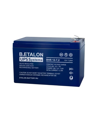 B.ETALON BHR 12-7,2. Аккумулятор герметичный свинцово-кислотный. ETALON в Армавире