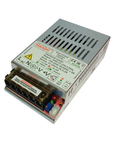 50W/12-24V/120AL. Импульсный блок питания. FARADAY в Армавире