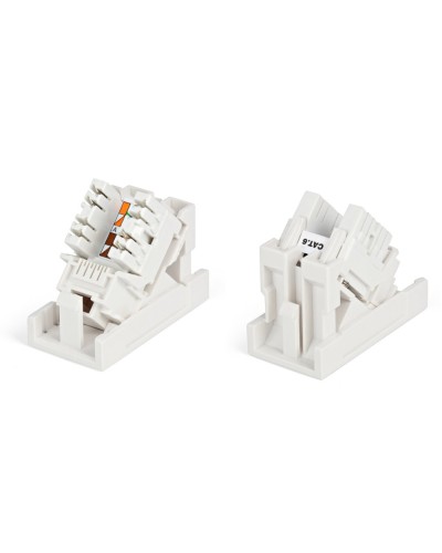 SIP2K-C6-M45-22.5. Вставка 45x22,5 с наклонным модулем RJ-45 категории 6. Hyperline в Армавире