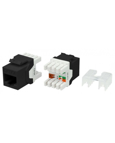 KJ8-8P8C-C6A-180-BK. Вставка Keystone Jack RJ-45. Hyperline в Армавире