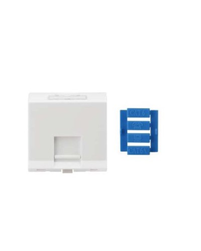 SIP3A-1K-M45-45. Вставка угловая 45x45 для 1 модуля Кeystone Jack, со шторками. Hyperline в Армавире