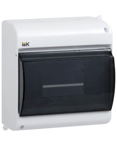 Корпус пластиковый КМПн 2/6 IP30 белый KREPTA 3 (MKP42-N-06-30-09). Щиток модульный с прозрачной дверцей, настенный. IEK в Армавире