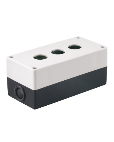 Корпус КП103 для кнопок 3 места белый (BKP10-3-K01). Корпус для кнопочных постов. IEK в Армавире