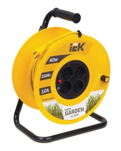 УК40 4 места, 40м (WKP23-10-04-40). Удлинитель на катушке Garden. IEK в Армавире