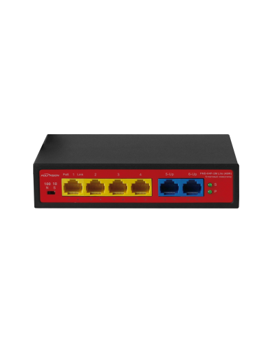 PND-04P-2M Lite (48W). Коммутатор неуправляемый 6-портовый с функцией PoE. Polyvision в Армавире