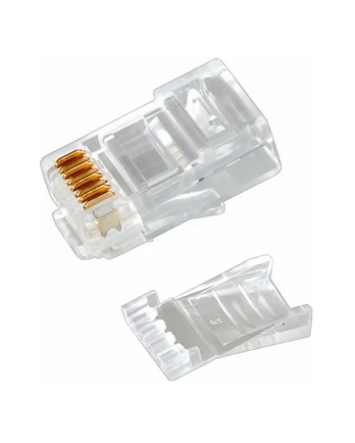 Разъем RJ-45(8P8C) под витую пару, UTP, CAT 6, с вставкой REXANT (05-1031). Разъем RJ-45. Rexant в Армавире