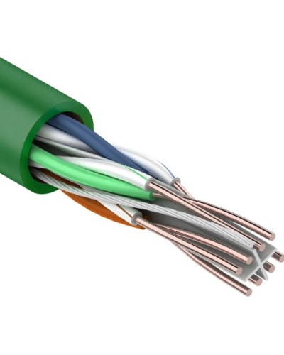 U/UTP, CAT 6, нг(А)-LSLTx, 4х2х0,575мм, 23AWG, INDOOR, SOLID, зеленый, 305м REXANT (01-0071). Кабель «витая пара» (LAN) для структурированных систем связи. Rexant в Армавире