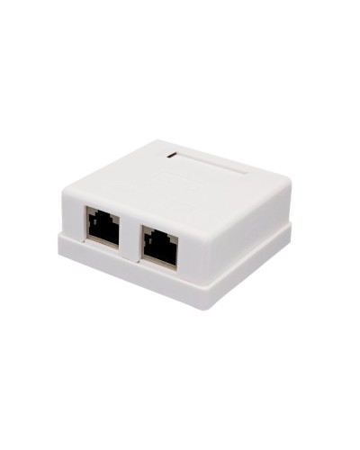 Розетка настенная RJ-45, 8P8C, Cat.6, 2 порта FTP (10-0353): Компьютерная розетка в Армавире