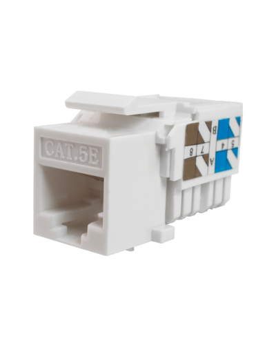 Модуль-вставка Keystone Кат5е, инстр.зад, белый UTP (10-0313): Вставка Keystone Jack RJ-45 в Армавире