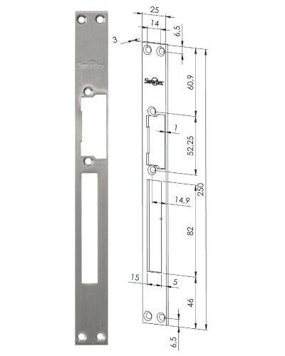 ST-SL502SP. Запорная планка длинная. Smartec в Армавире