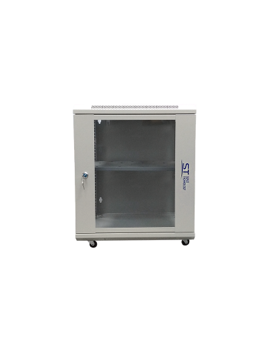ST-NC12U600 (серый) С ПОЛКОЙ. Шкаф телекоммуникационный 19 настенный 12U. Space Technology в Армавире