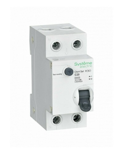 City9 Set 1P+N С 20А 4.5kA 30мА A 230В (C9D55620). Автоматический выключатель дифференциального тока. Systeme Electric в Армавире