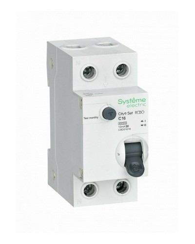 City9 Set 1P+N С 16А 4.5kA 10мА A 230В (C9D51616). Автоматический выключатель дифференциального тока. Systeme Electric в Армавире