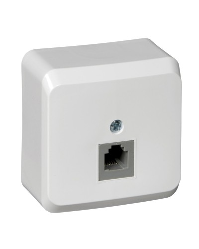 Этюд розетка RJ11 1-местная, о/у, белый (TELA-001B). Розетка телефонная. Systeme Electric в Армавире