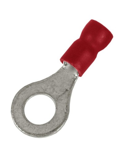 Наконечник НКИ 0,25-1,5 М4 (D4,3мм) с отверстием под винт (100 шт) (2A4P-EE-PVC). Наконечник с отверстием под винт и изолированным фланцем ПВХ. ДКС в Армавире