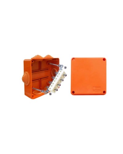 Коробка JBS100 100х100х55, 6 вых., 3P (0,15…4мм²) (43107HF): Коробка монтажная, огнестойкая, без галогена в Армавире