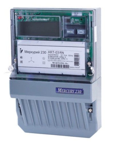 Меркурий 230 ART-01 PQRSIN 3ф 5-60А 1.0/2.0 класс точности, многотарифный (М0000051910). Счетчик электроэнергии. Инкотекс в Армавире