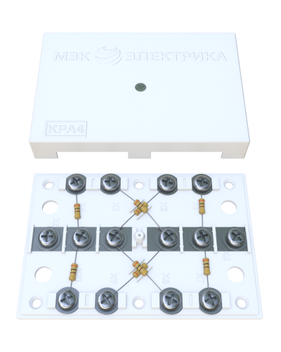 KRA-4 75 Om white (MEC42101). Коробка на 4 абонента. МЭК-Электрика в Армавире