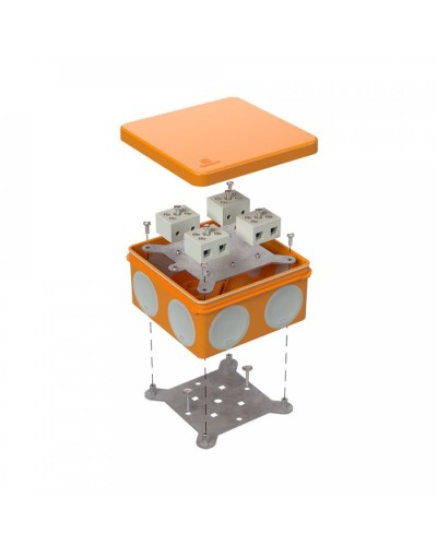 Коробка огнестойкая 100х100х50 (60-0300-FR10.0-8). Коробка огнестойкая для открытой установки. Промрукав в Армавире