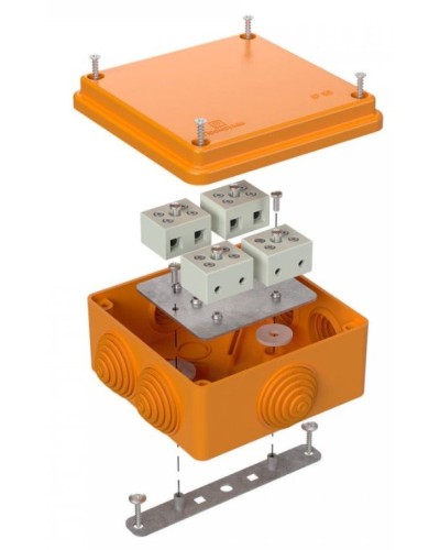 Коробка огнестойкая 100х100х50 для о/п (40-0300-FR2.5-8). Коробка огнестойкая для открытой установки. Промрукав в Армавире