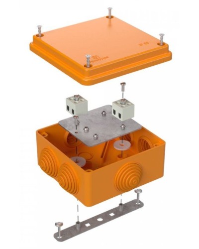 Коробка огнестойкая 100х100х50 (40-0300-FR1.5-4). Коробка огнестойкая для открытой установки. Промрукав в Армавире