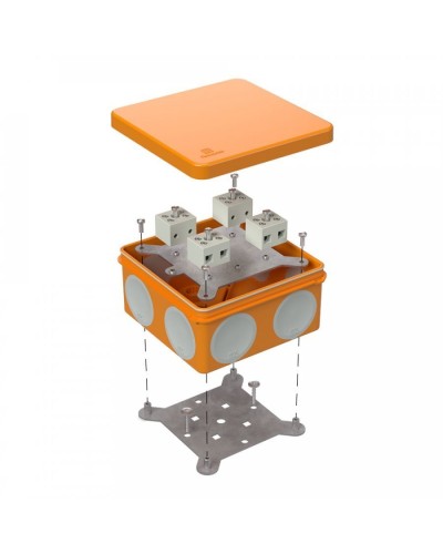 Коробка огнестойкая 100х100х50 (60-0300-FR2.5-8). Коробка огнестойкая для открытой установки. Промрукав в Армавире