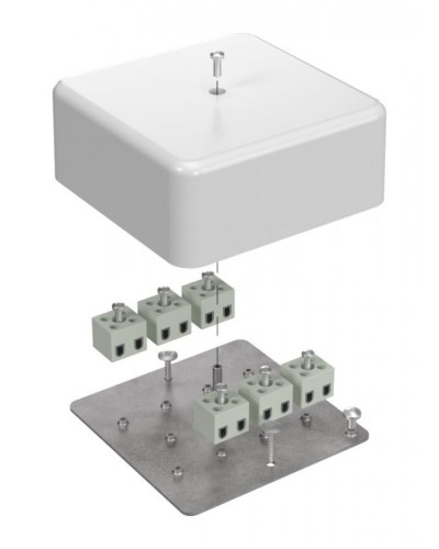 Коробка огнестойкая 103х103х45 (латунь) (40-0470-FR2.5-12-Е60). Коробка огнестойкая для открытой установки. Промрукав в Армавире